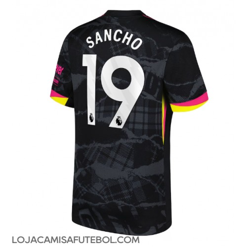 Camisa de Futebol Chelsea Jadon Sancho #19 Equipamento Alternativo 2024-25 Manga Curta